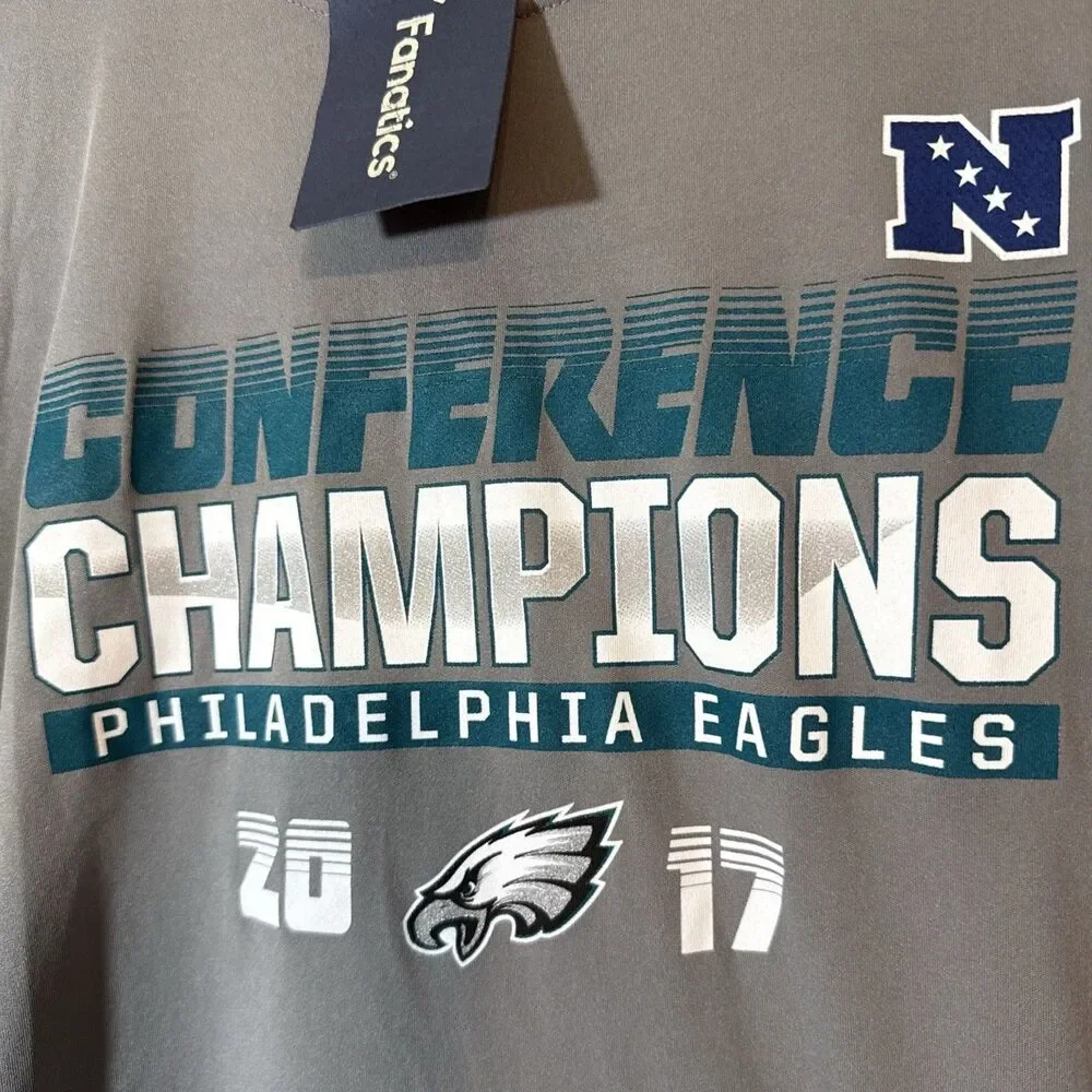 Fanatics Philadelphia Eagles Confrence Champions T Shirt - Size Large NWT